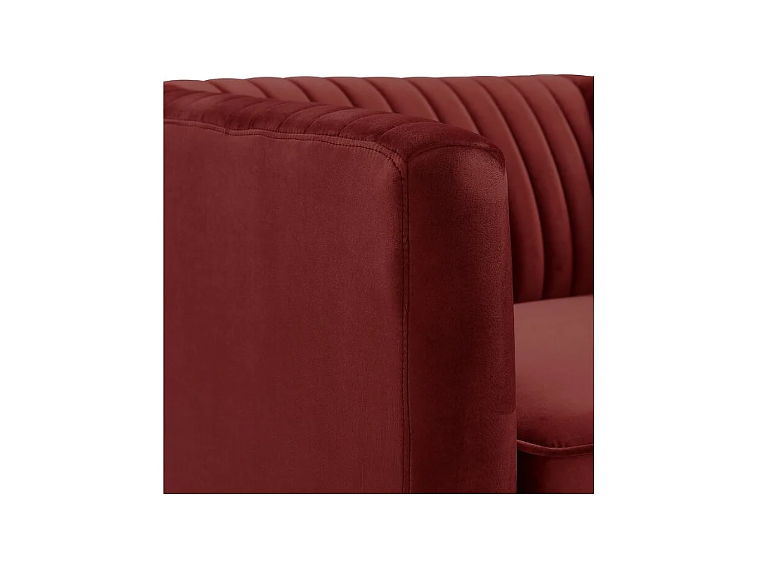 Sillón en terciopelo burdeos - Gatsby