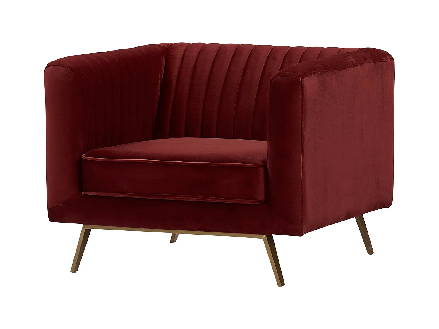 Sillón en terciopelo burdeos - Gatsby