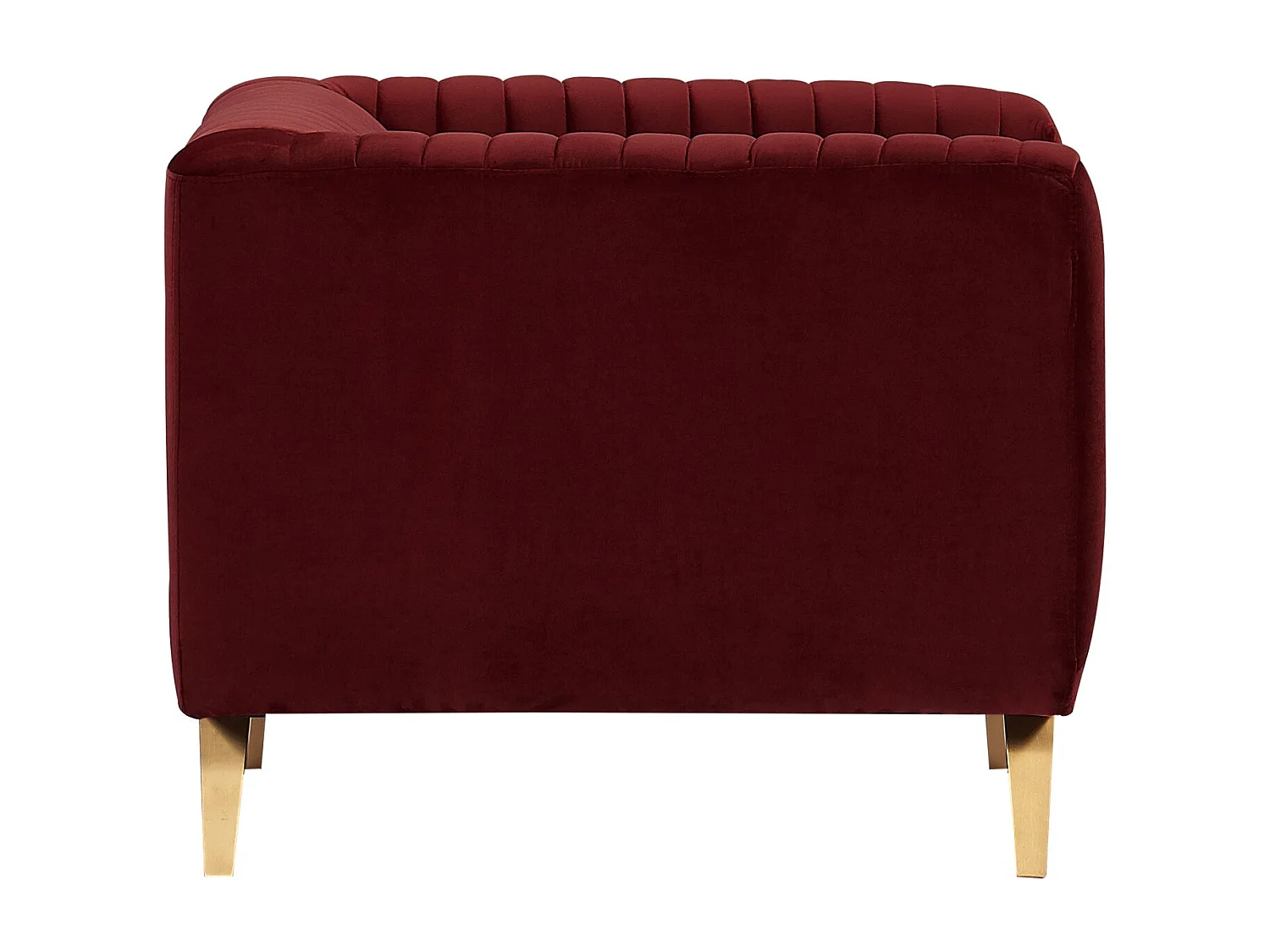 Fauteuil en velours bordeaux - Gatsby