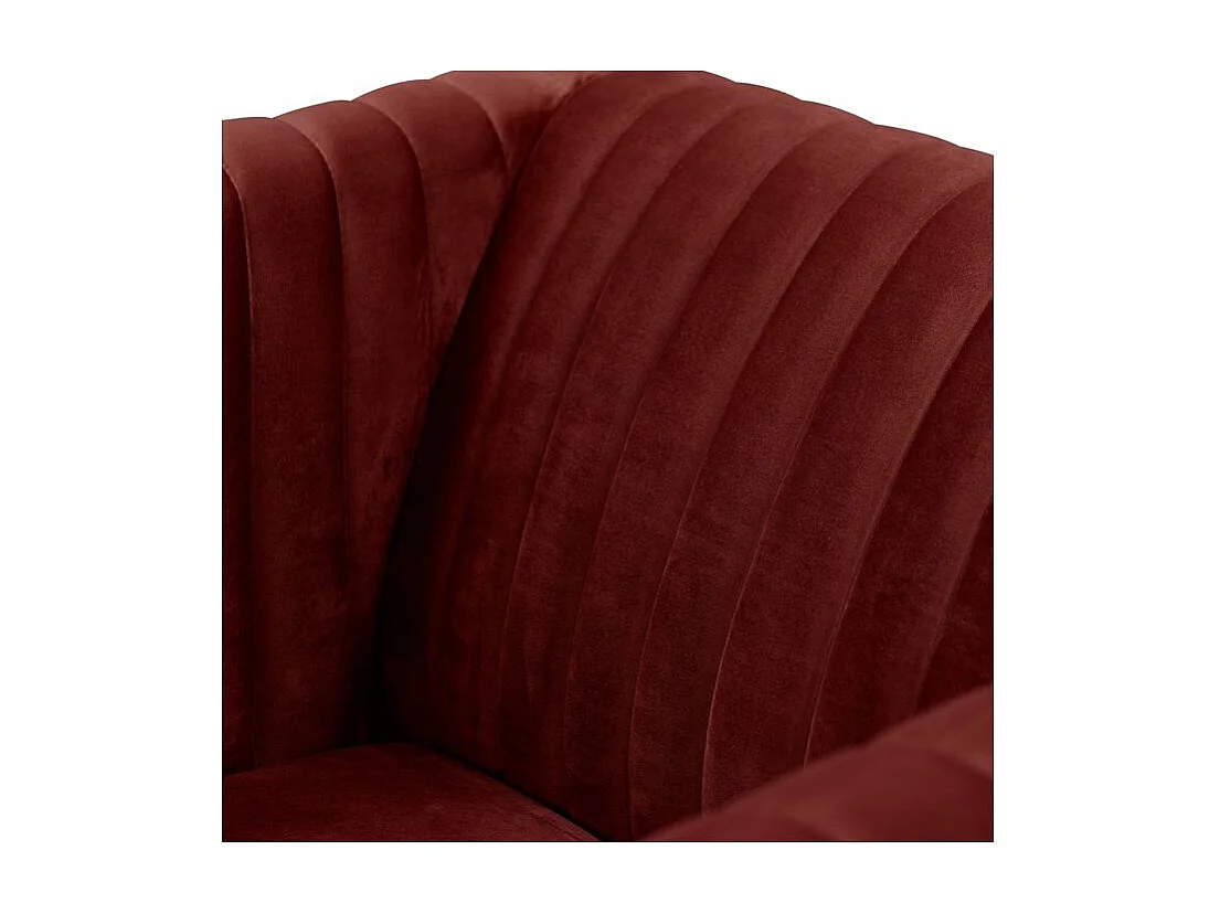 Poltrona in velluto Bordeaux - Gatsby