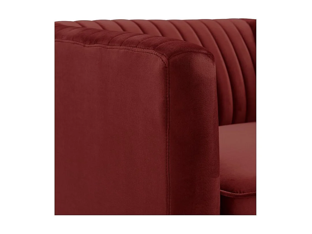 Poltrona in velluto Bordeaux - Gatsby