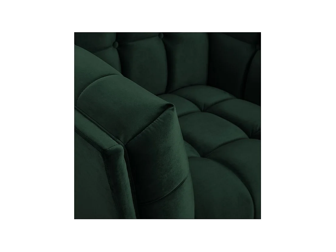 Poltrona in velluto verde scuro - Mona