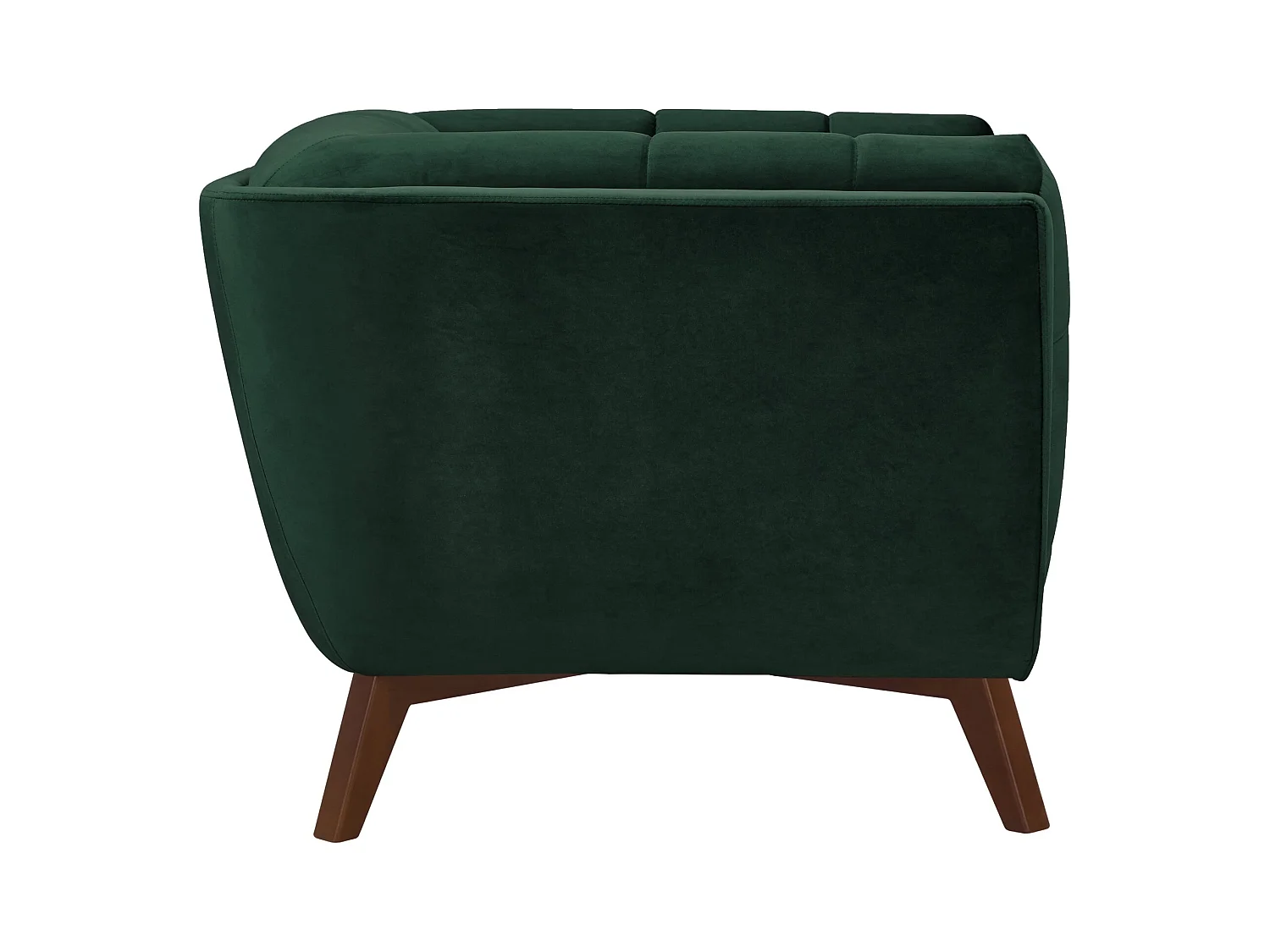 Poltrona in velluto verde scuro - Mona