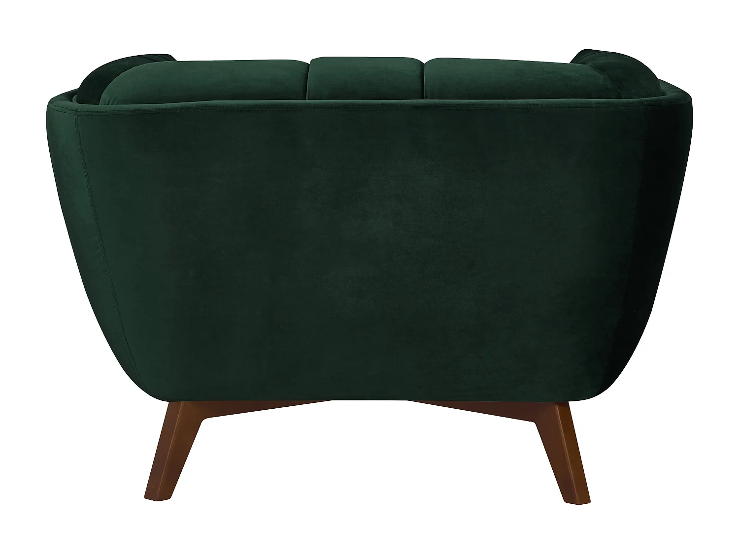 Fauteuil en velours vert foncé - Mona