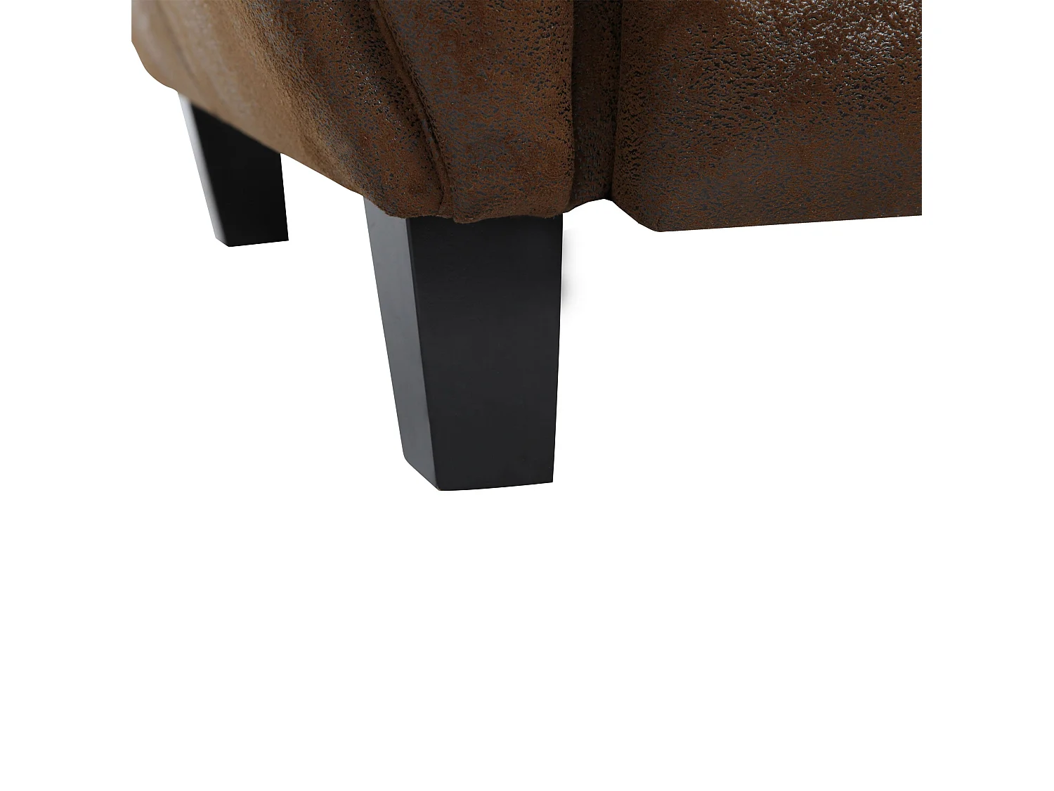 Poltrona in microfibra marrone antico - Club