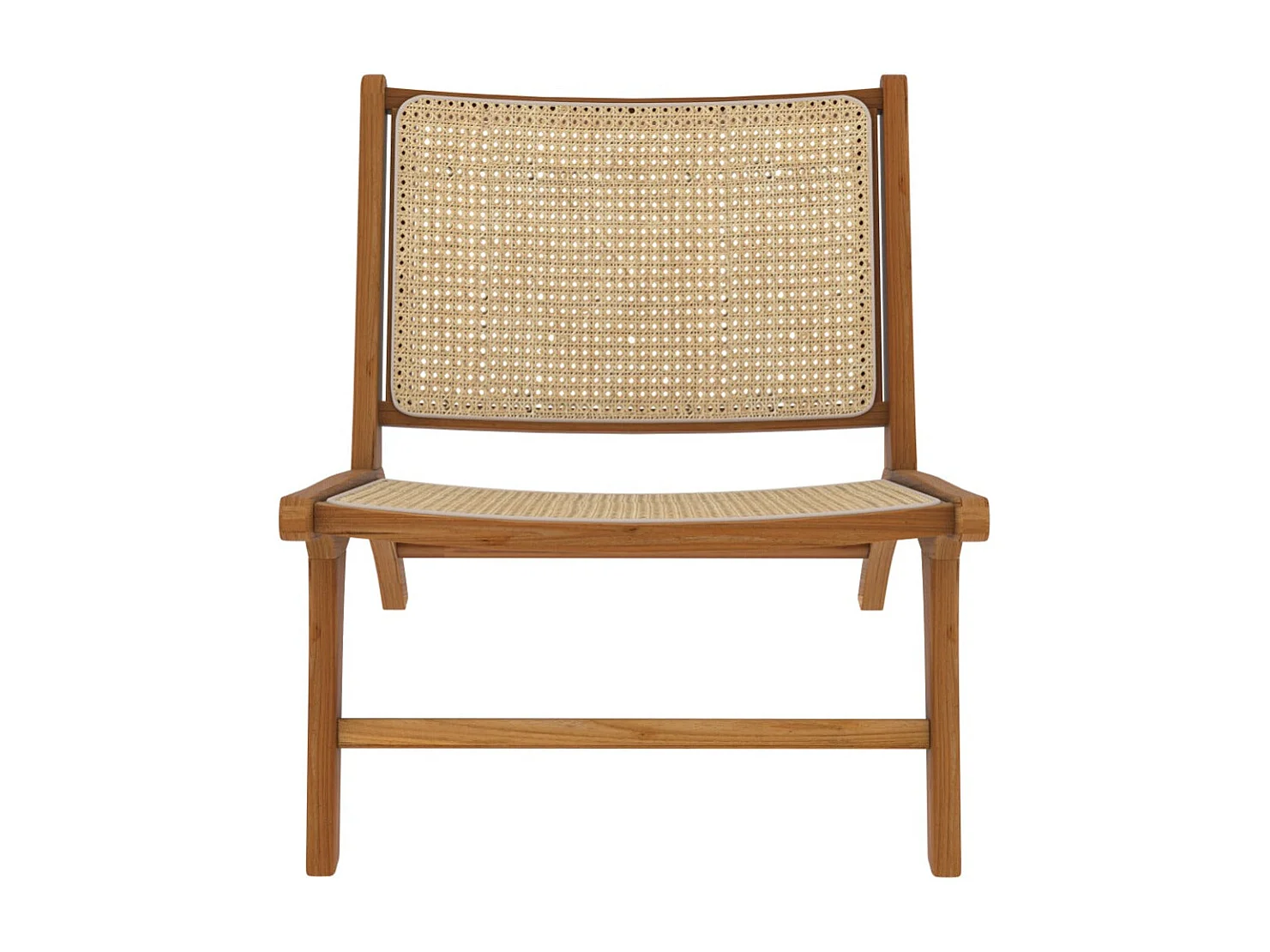 Sillón de teca y ratán natural - Kilka