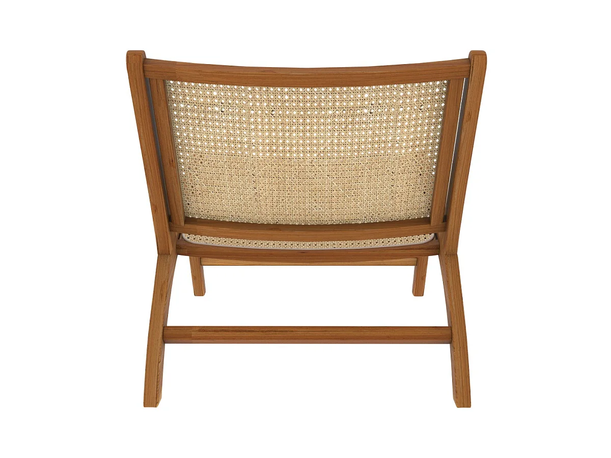 Sillón de teca y ratán natural - Kilka