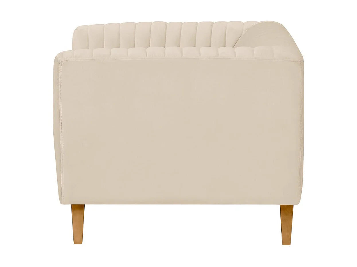 Poltrona in velluto beige - Gatsby