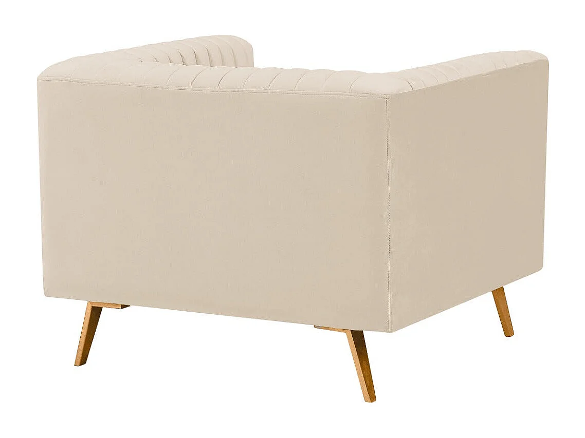 Poltrona in velluto beige - Gatsby