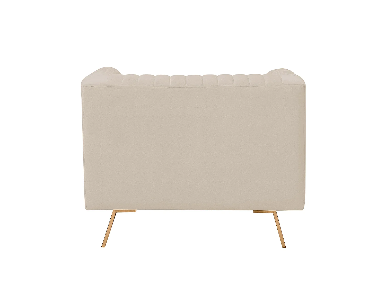 Poltrona in velluto beige - Gatsby