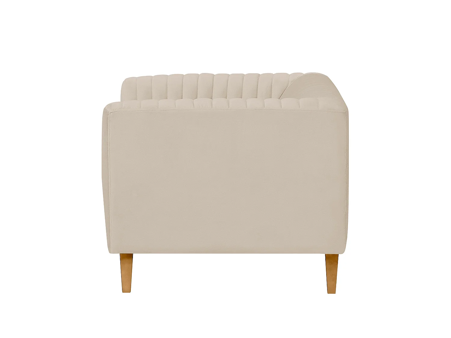 Poltrona in velluto beige - Gatsby