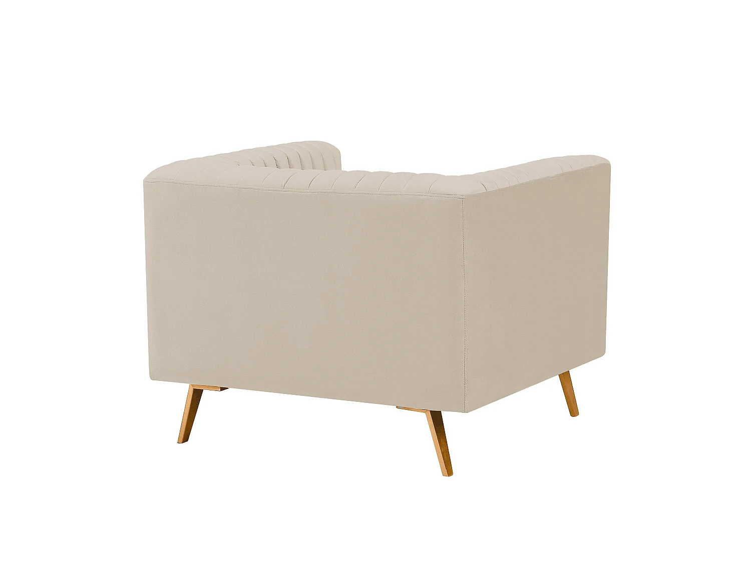 Poltrona in velluto beige - Gatsby