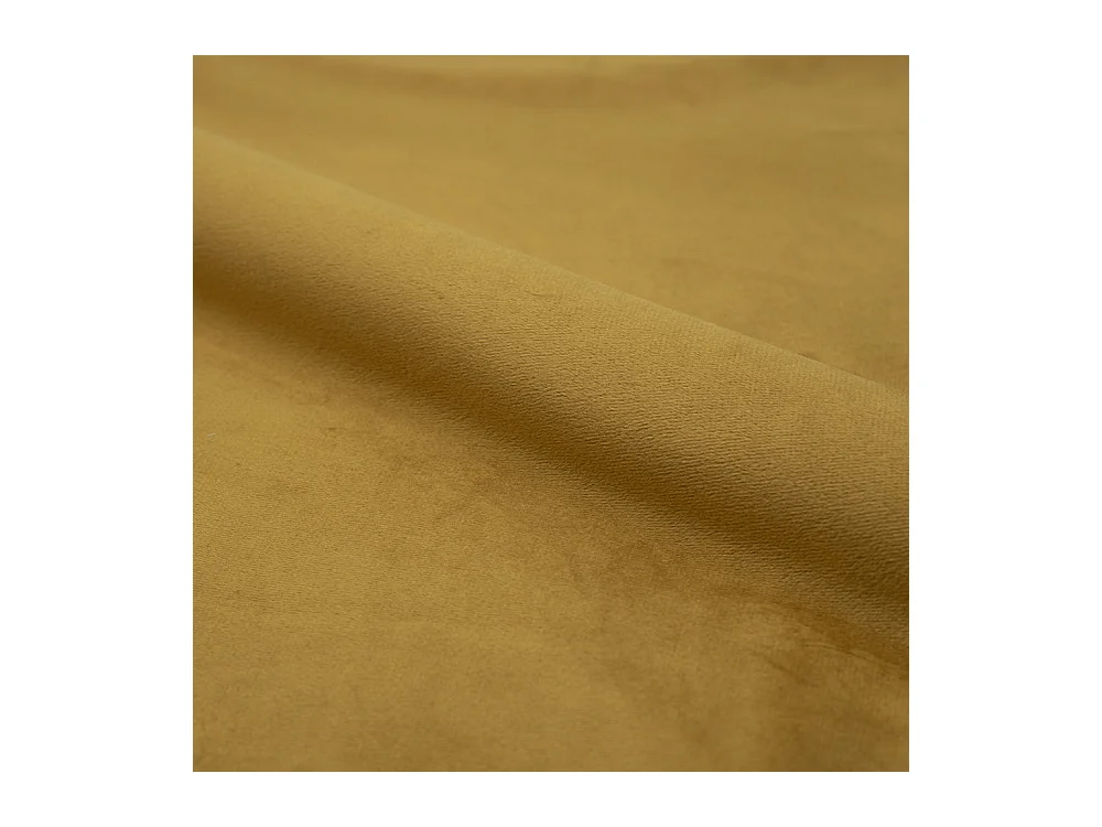 Lot de 2 chaises avec accoudoirs en velours jaune moutarde - Daisy