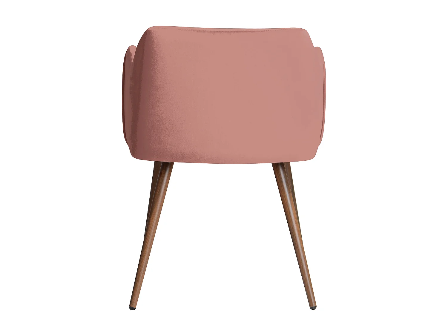 Lot de 2 chaises avec accoudoirs en velours rose - Daisy