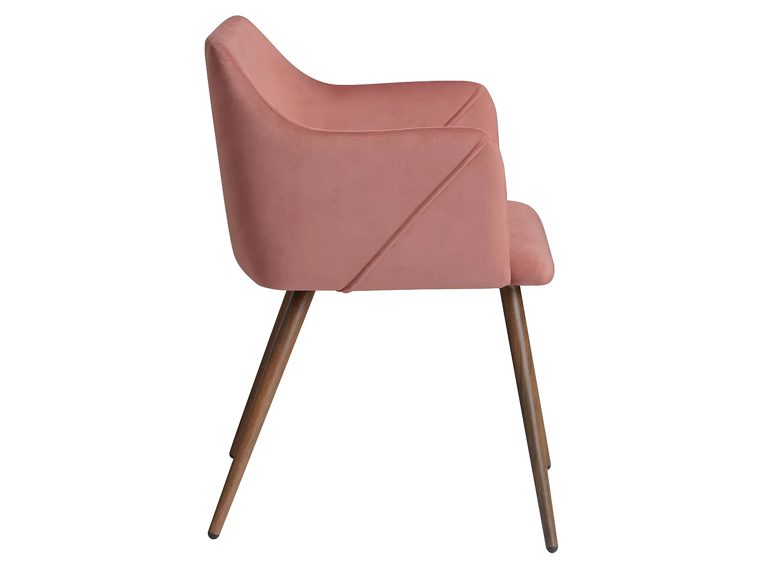Set di 2 sedie con braccioli in velluto rosa - Daisy