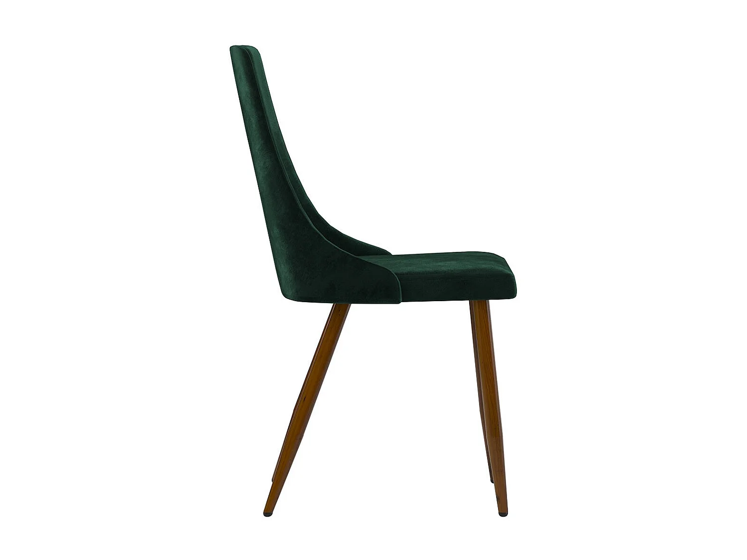 Lot de 2 chaises en velours vert - Vinni
