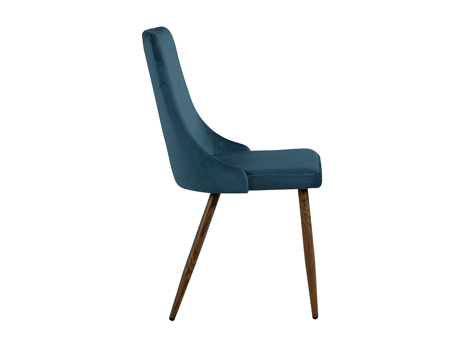 Lot de 2 chaises en velours bleu - Vinni