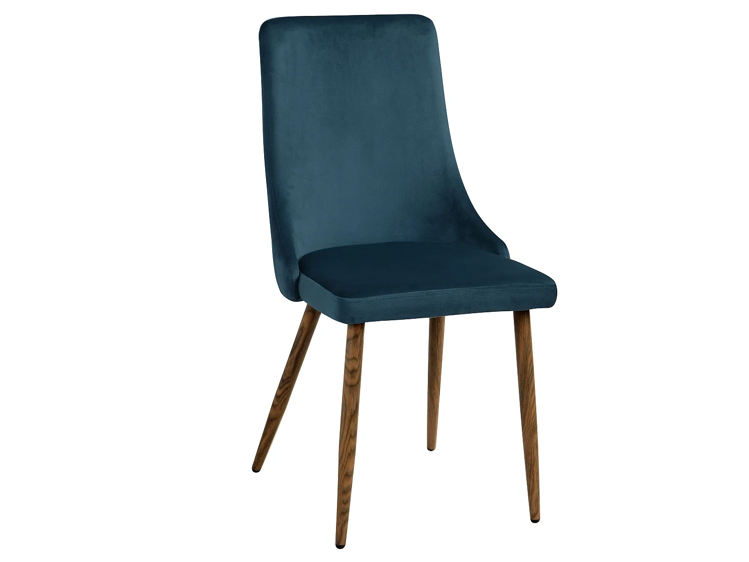 Set di 2 sedie in velluto blu - Vinni