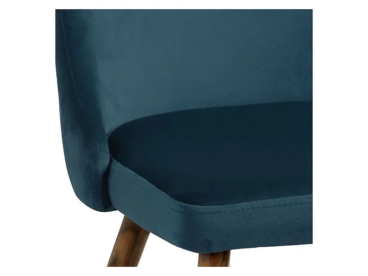 Set di 2 sedie in velluto blu - Vinni