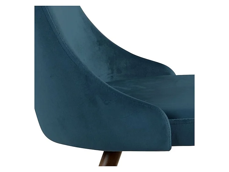 Set di 2 sedie in velluto blu - Vinni