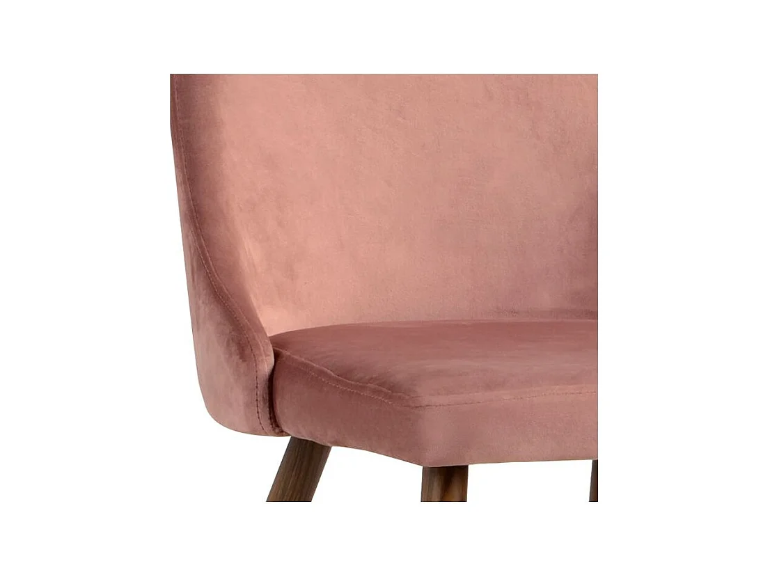 Set de 2 sillas de terciopelo rosa - Vinni