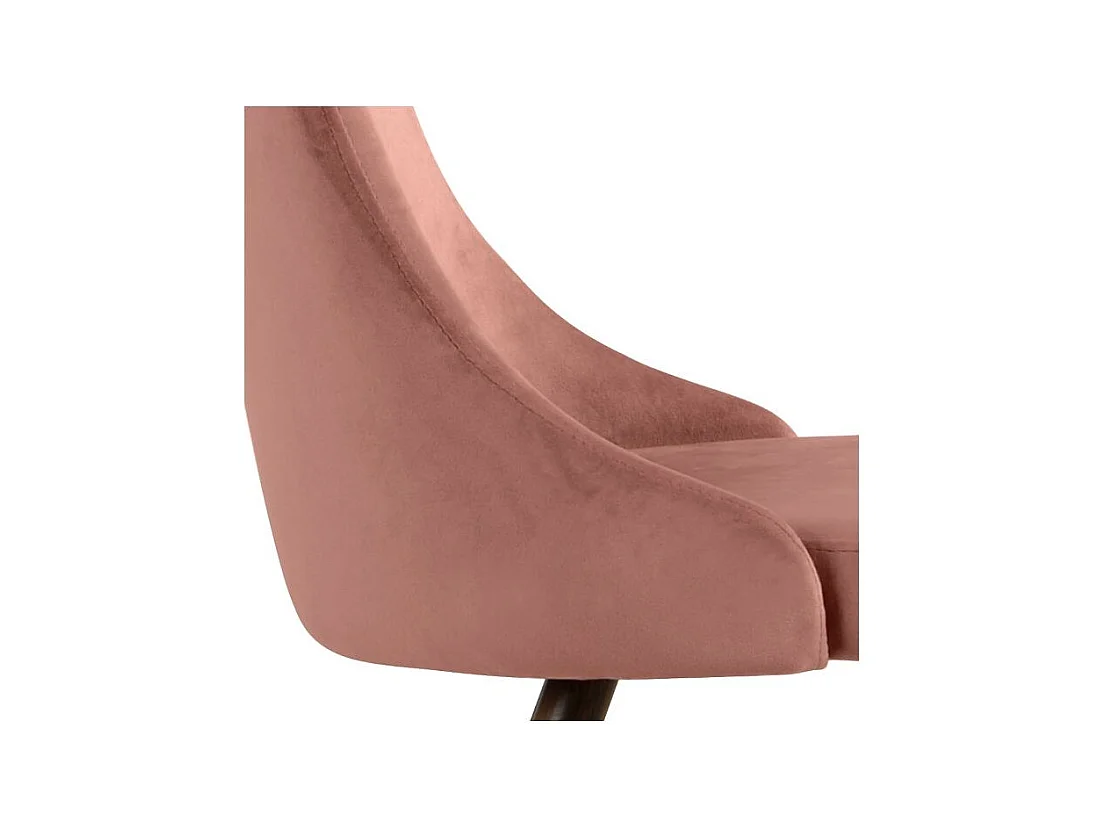 Set de 2 sillas de terciopelo rosa - Vinni