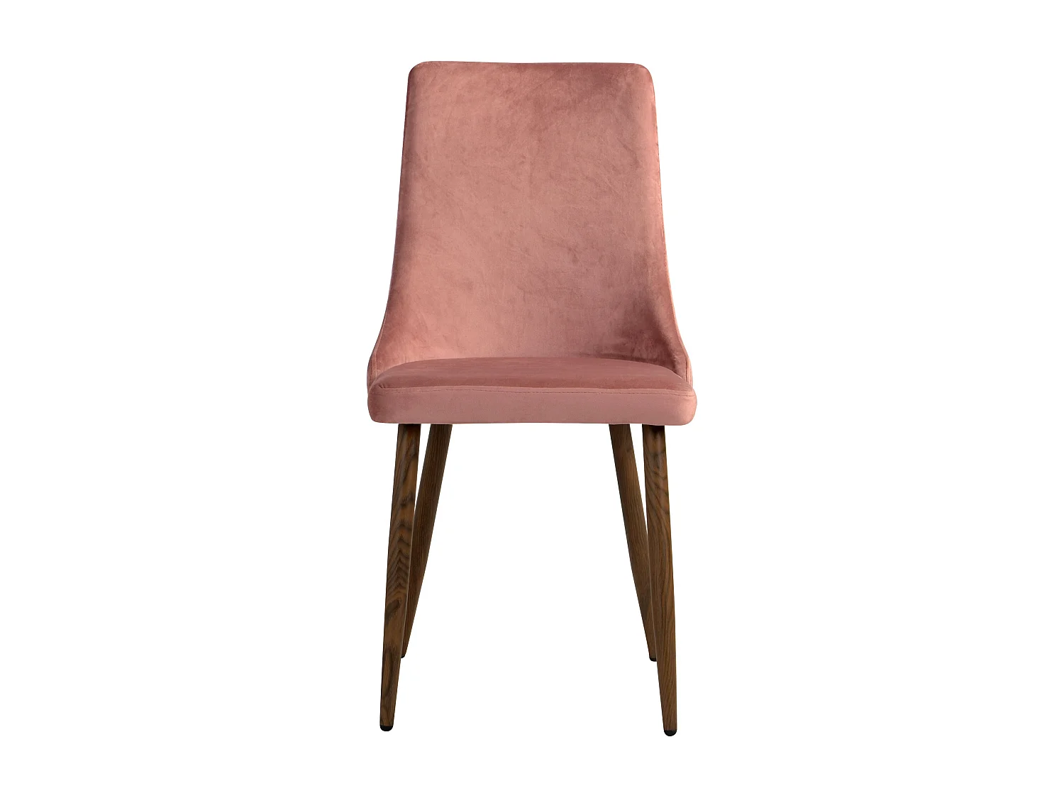 Lot de 2 chaises en velours rose - Vinni
