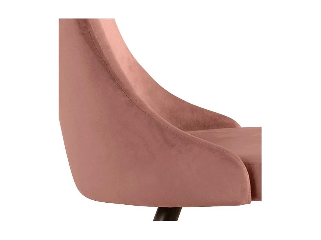 Lot de 2 chaises en velours rose - Vinni