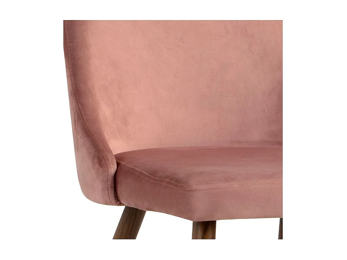 Set di 2 sedie in velluto rosa - Vinni