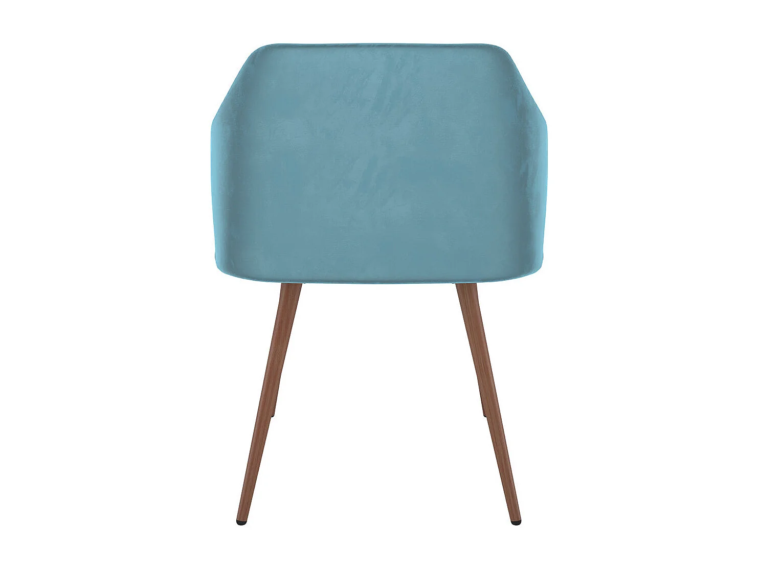 Set de 2 sillas con reposabrazos de terciopelo azul - Daisy