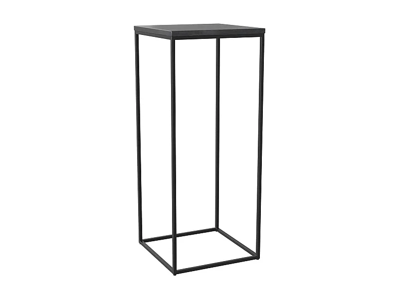 Sella in marmo nero con gambe in metallo - Floki