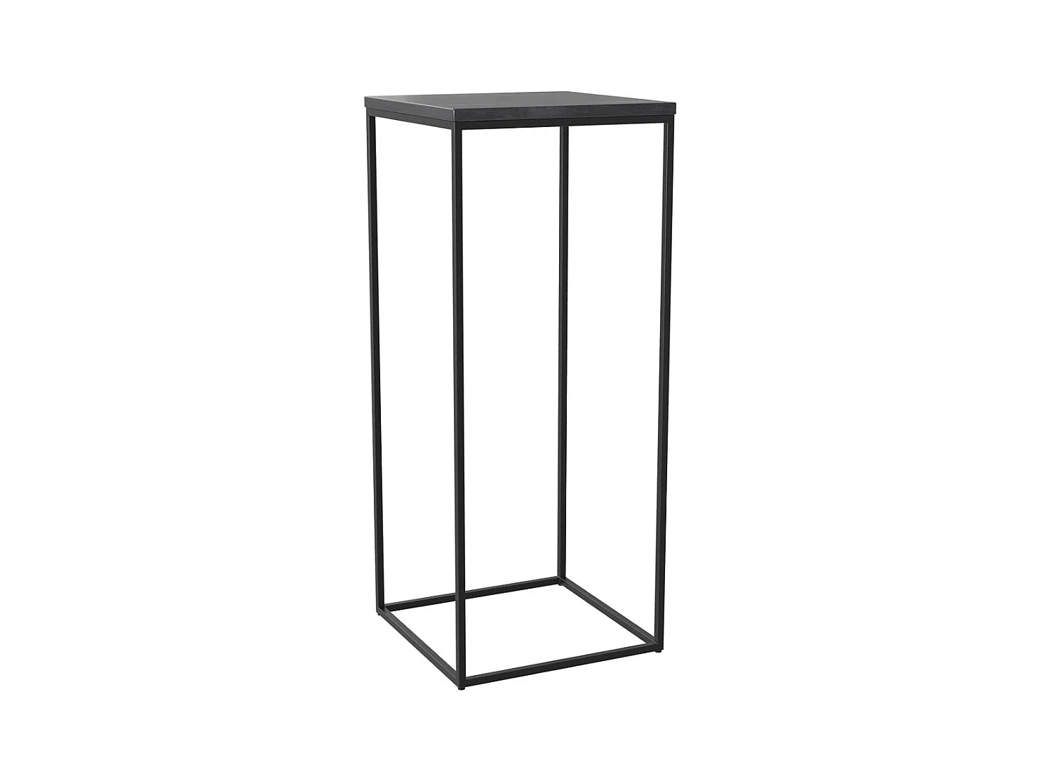 Sella in marmo nero con gambe in metallo - Floki