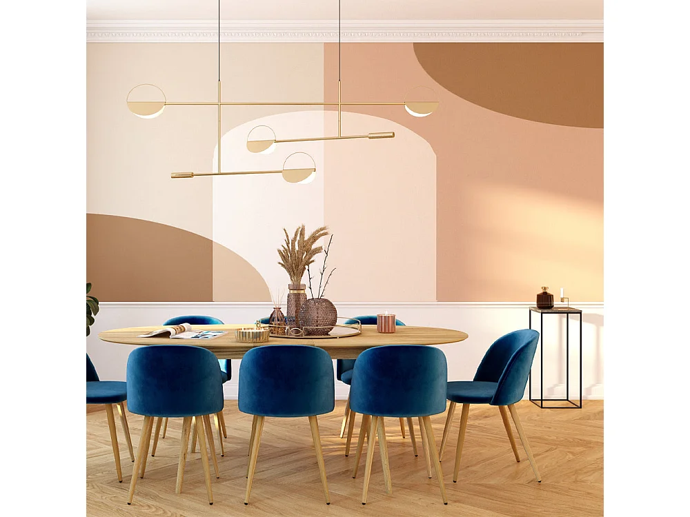 Sella in marmo nero con gambe in metallo - Floki