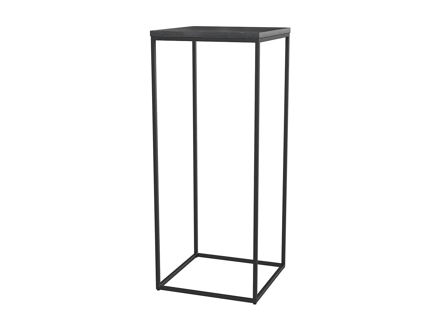 Silla de montar de mármol negro con patas de metal - Floki