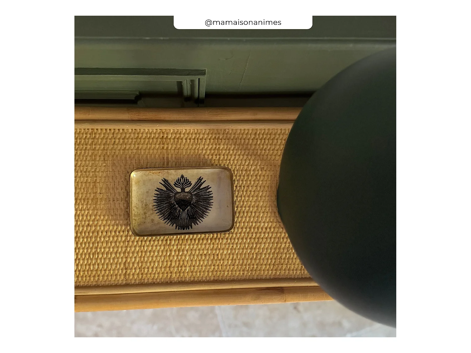 Consolle in rattan con 2 ripiani - Gaspy