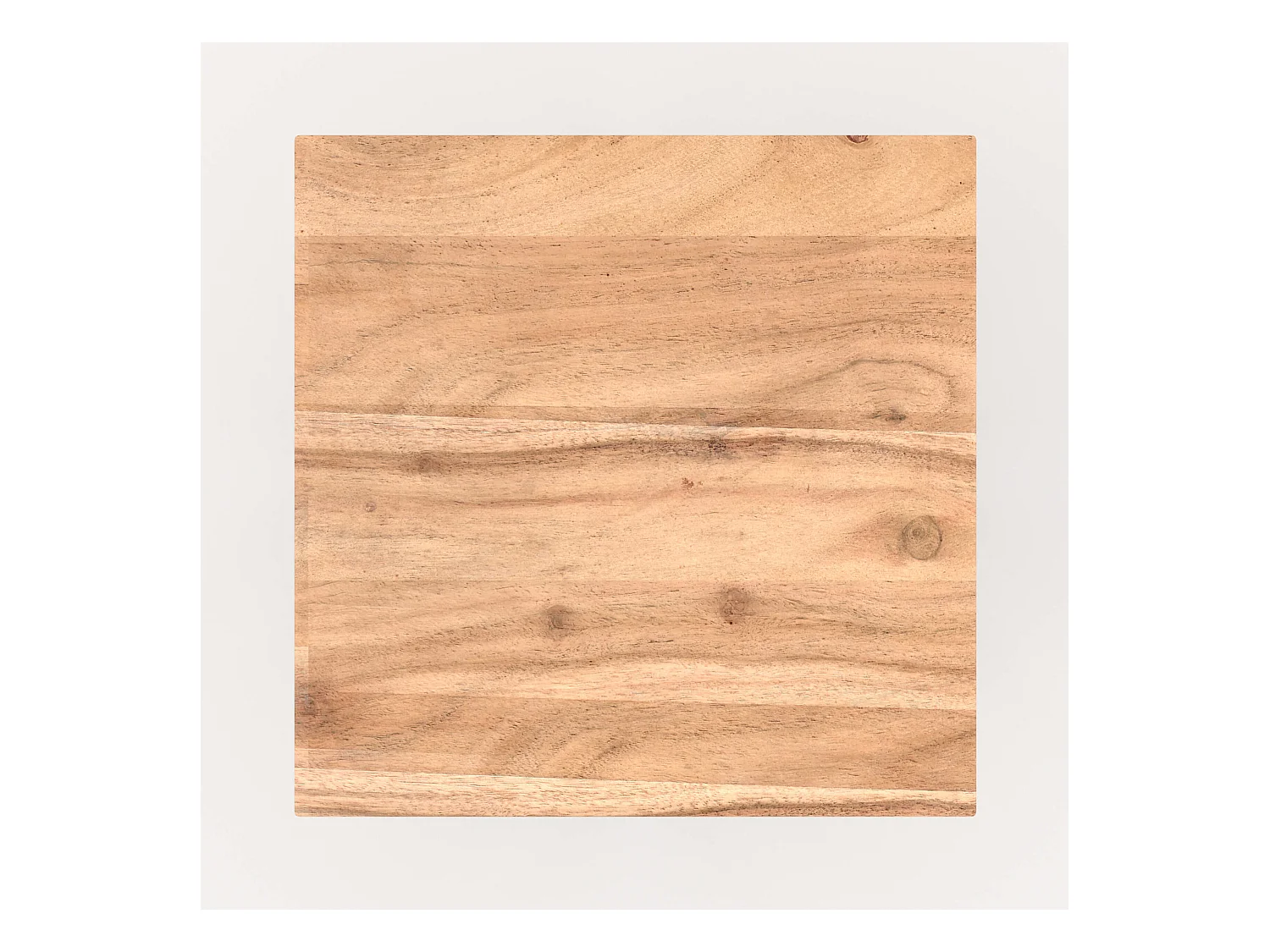 Grande sellette en bois d'acacia et métal - Shanghai