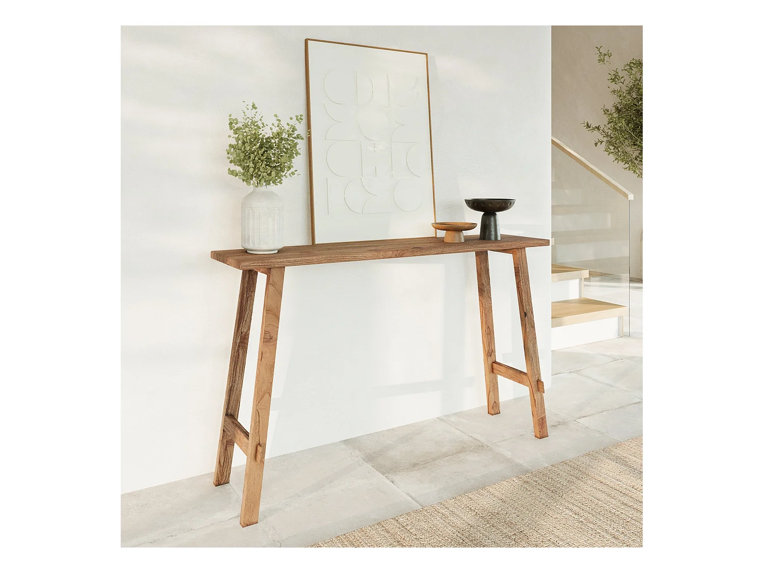 Console Cahya en bois de teck recyclé - Cahya