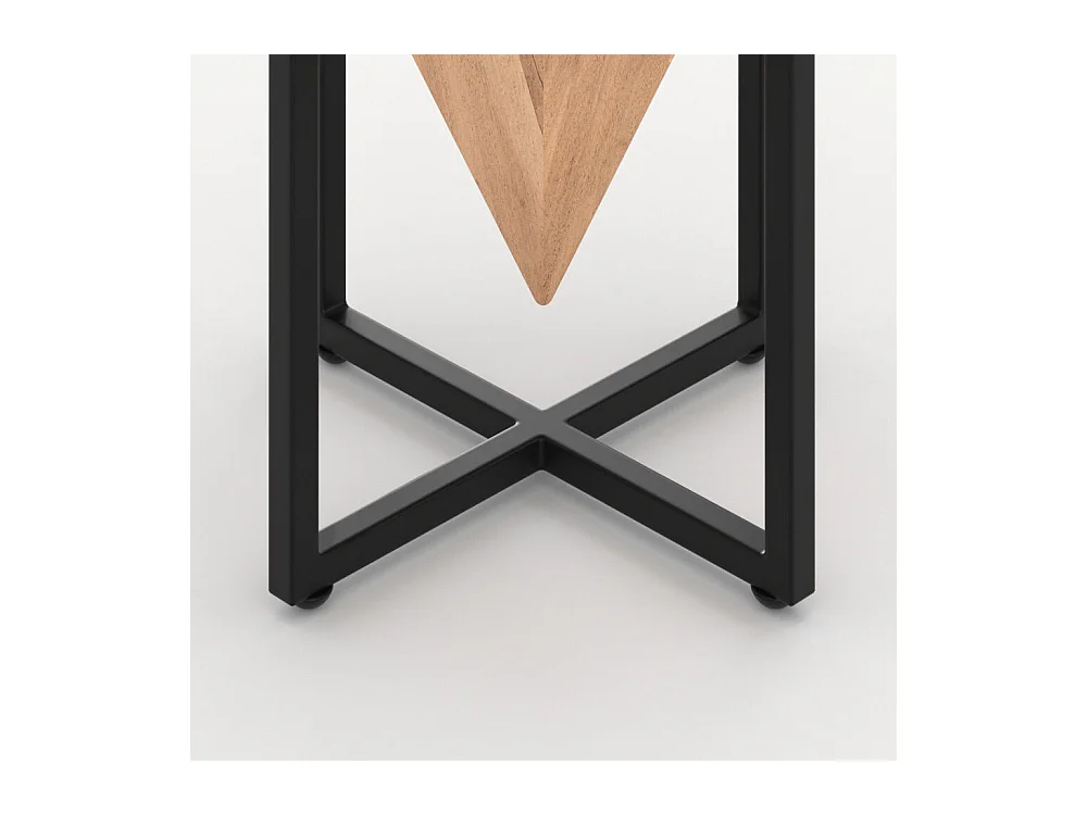 Medio tavolino in legno di acacia e metallo - Shanghai