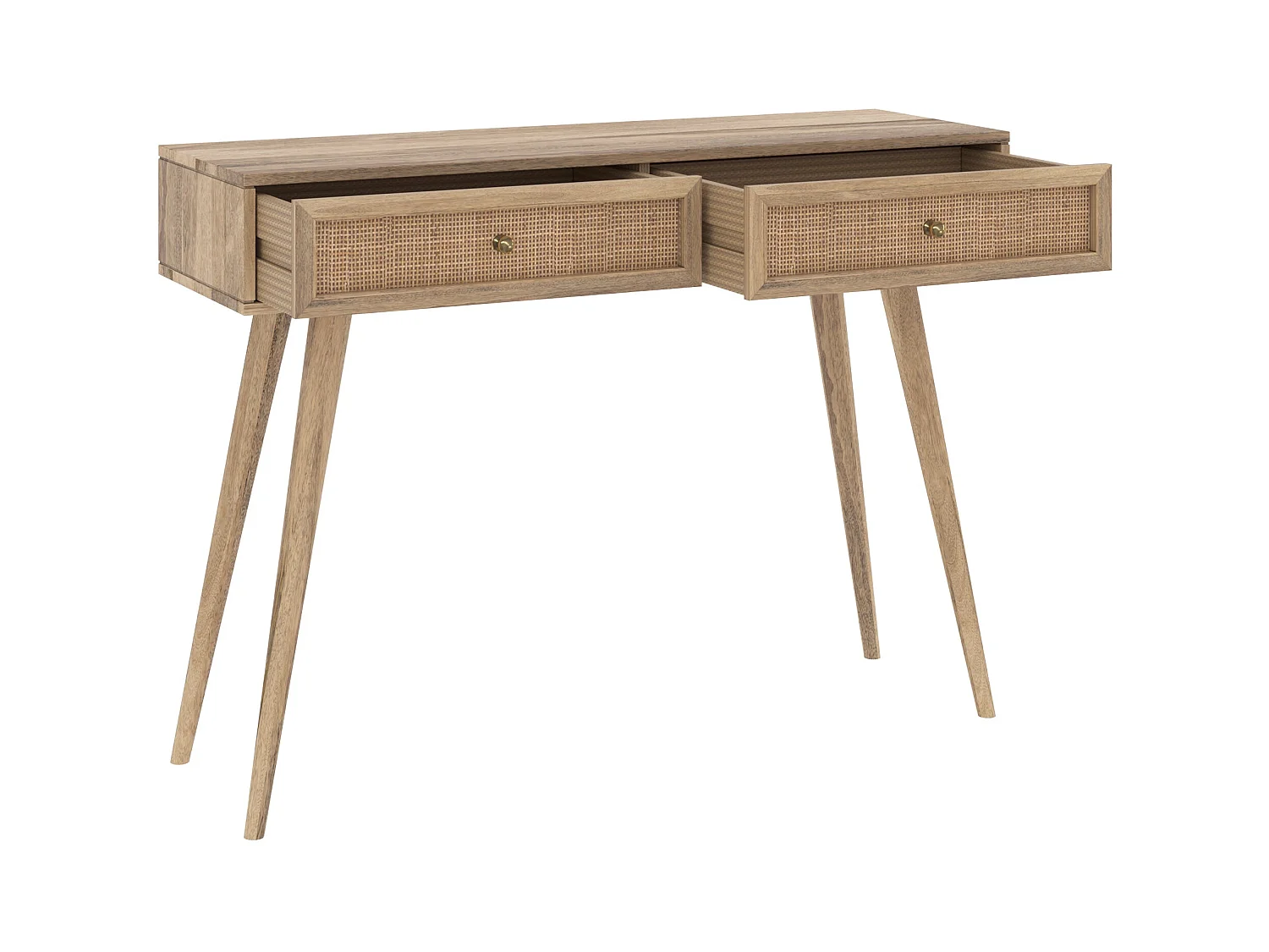 Consolle a 2 cassetti in legno di mango - Masala