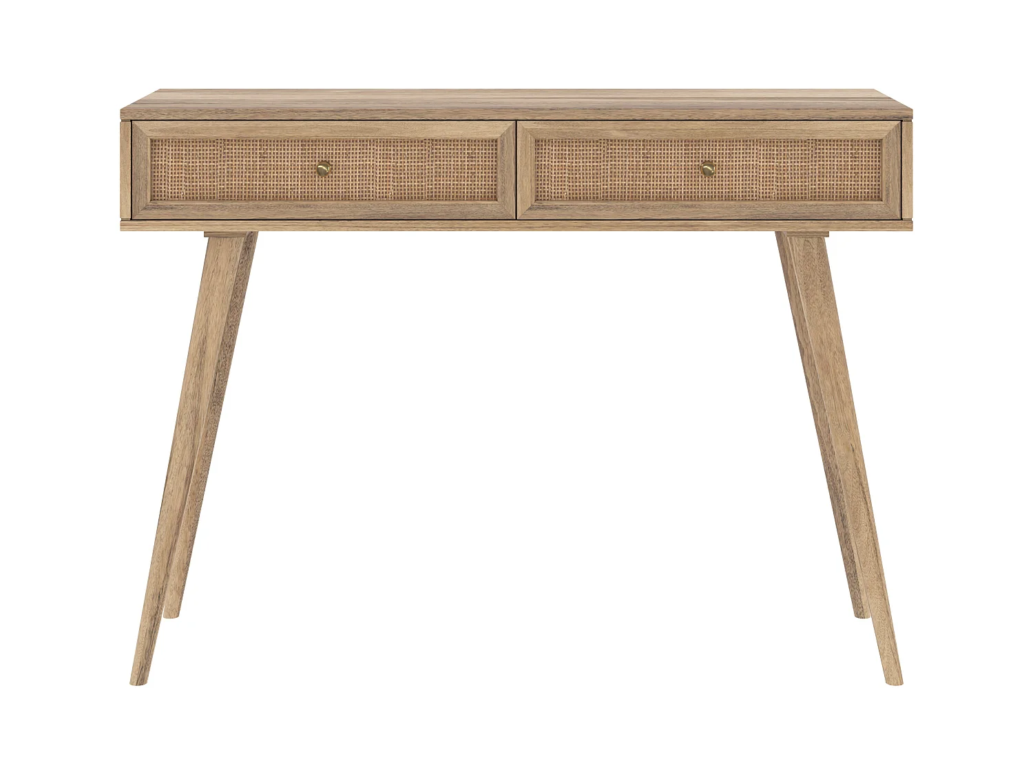 Console en bois de manguier 2 tiroirs - Masala