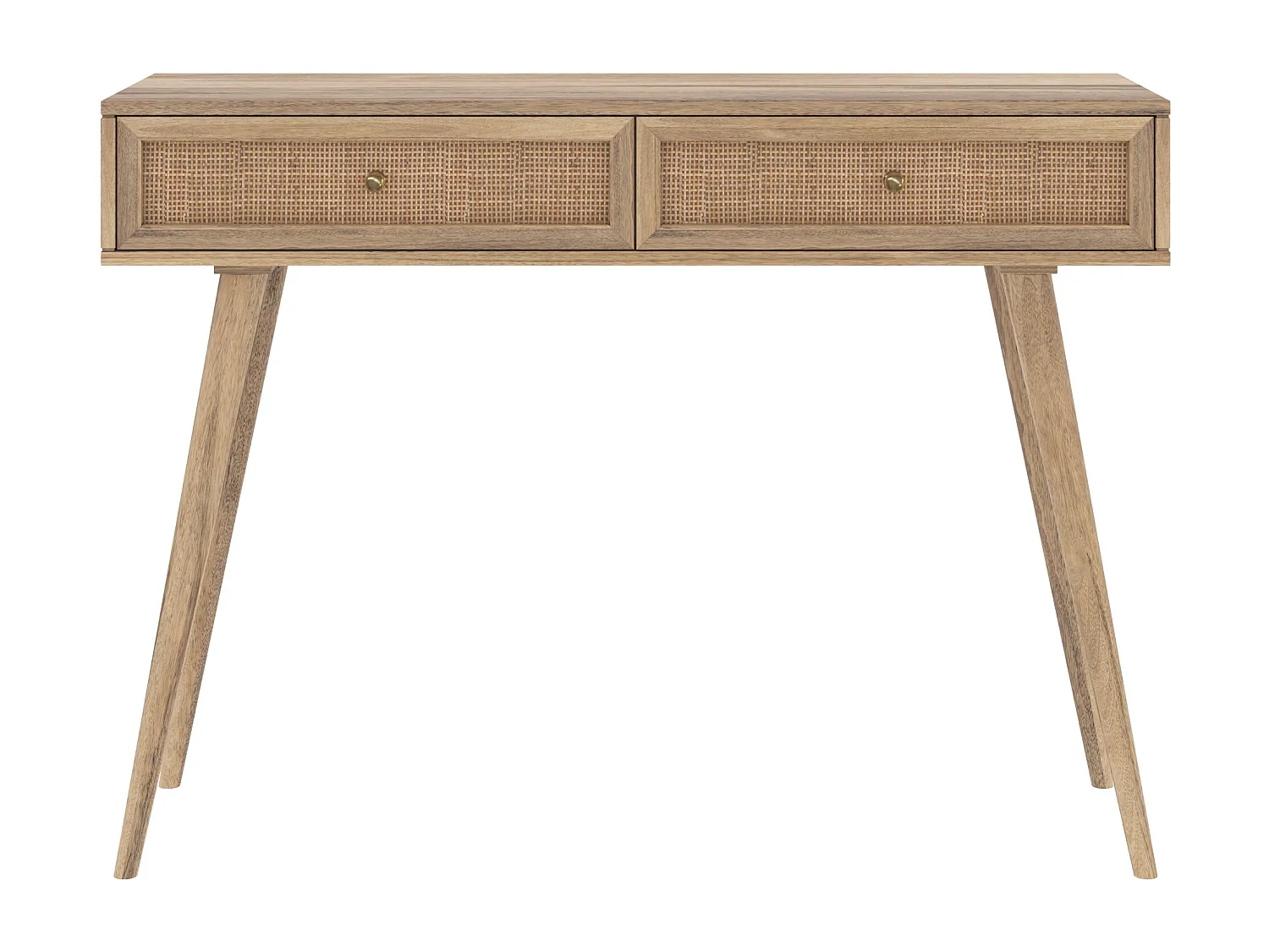 Consola de madera de mango con 2 cajones - Masala