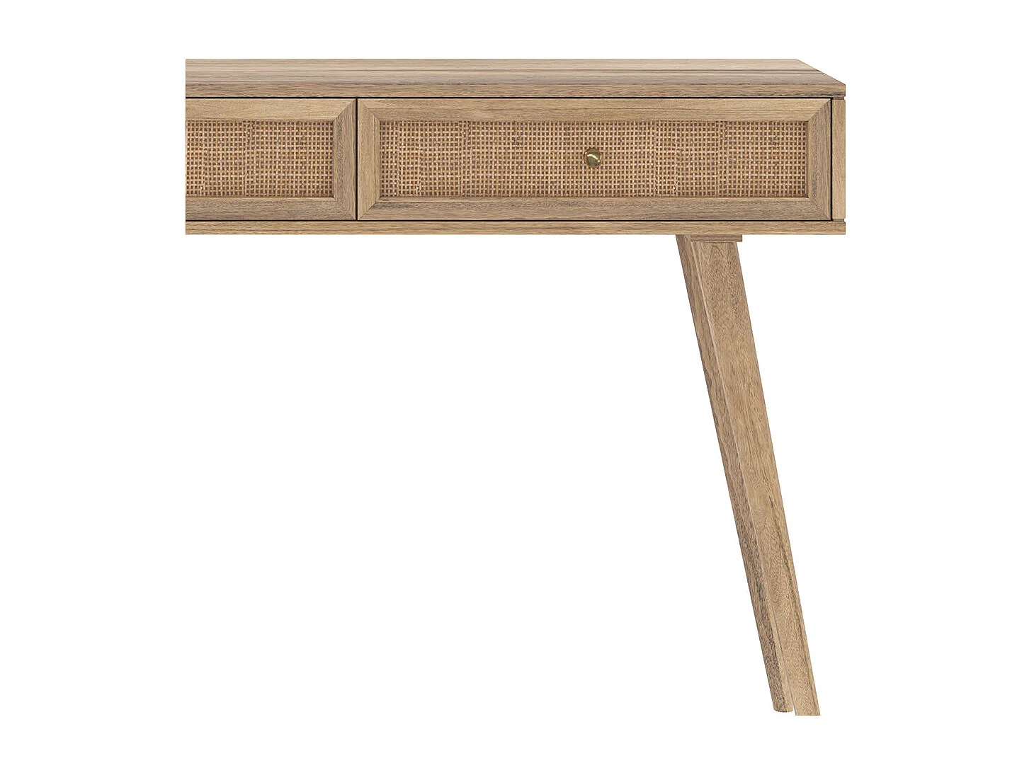 Consola de madera de mango con 2 cajones - Masala