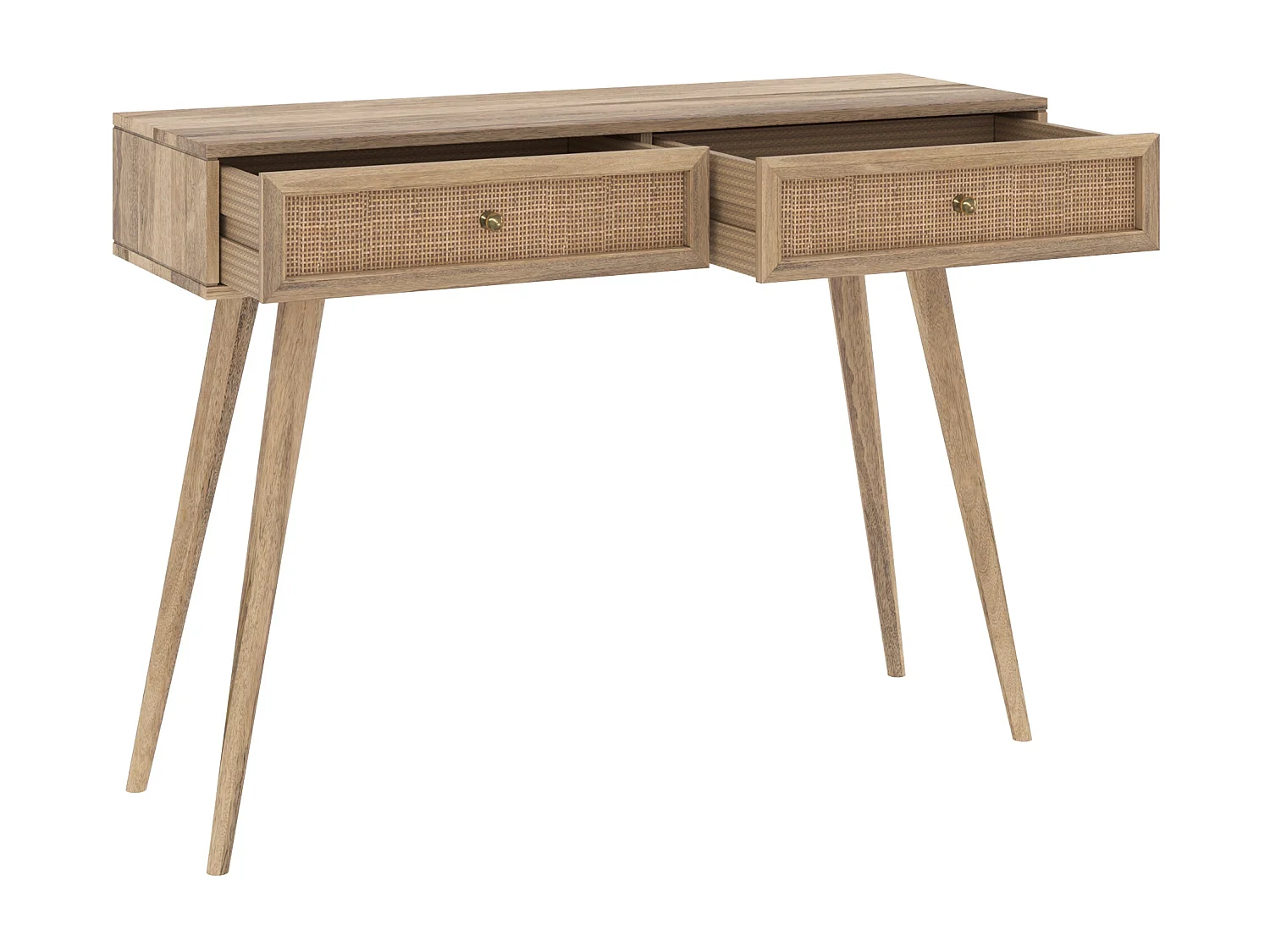 Consola de madera de mango con 2 cajones - Masala