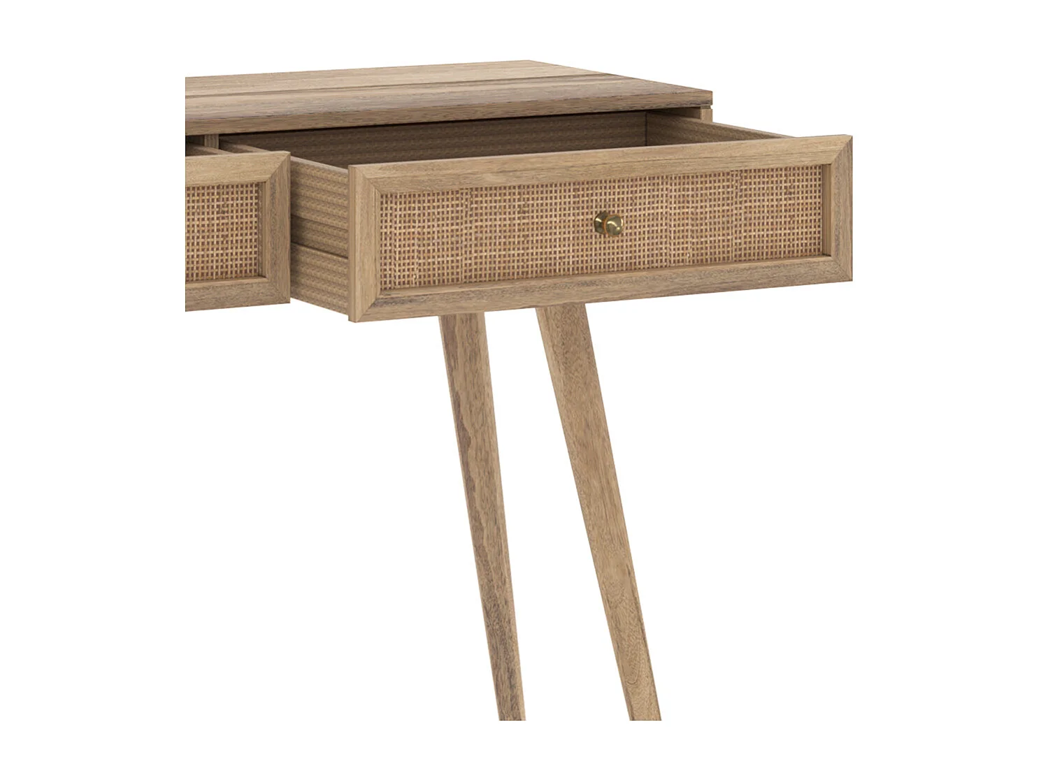 Console in legno di mango con 2 cassetti - Masala