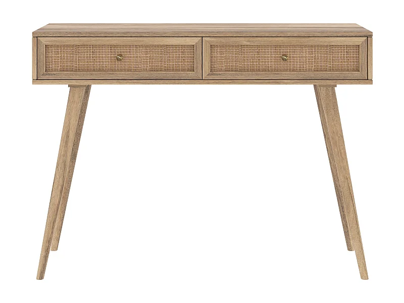 Consola de madera de mango con 2 cajones - Masala