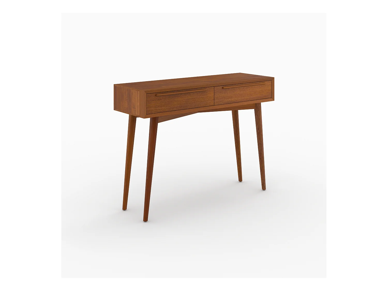 Console 2 tiroirs en teck - Waya