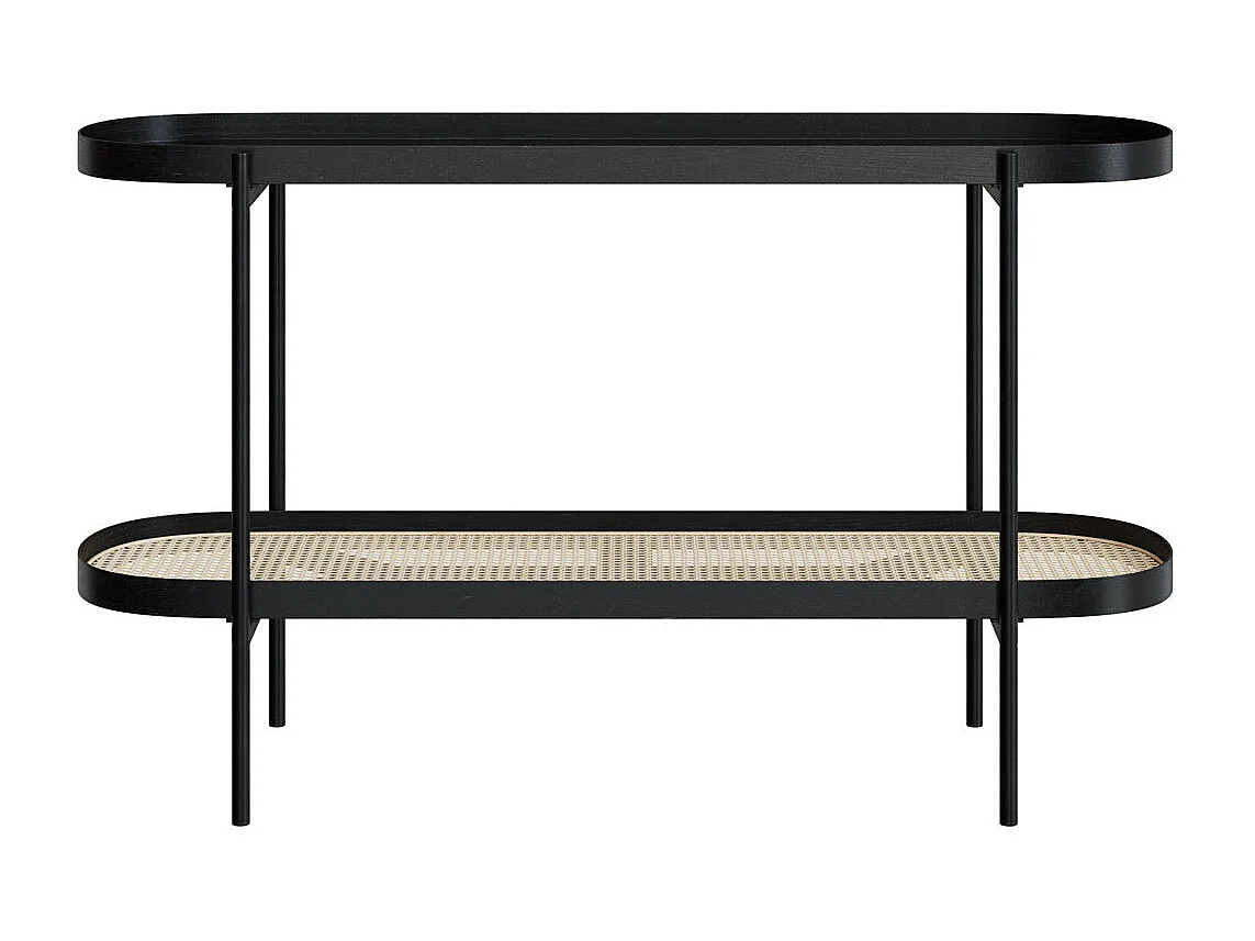 Console en cannage et bois de mindi 120 cm - Lukut