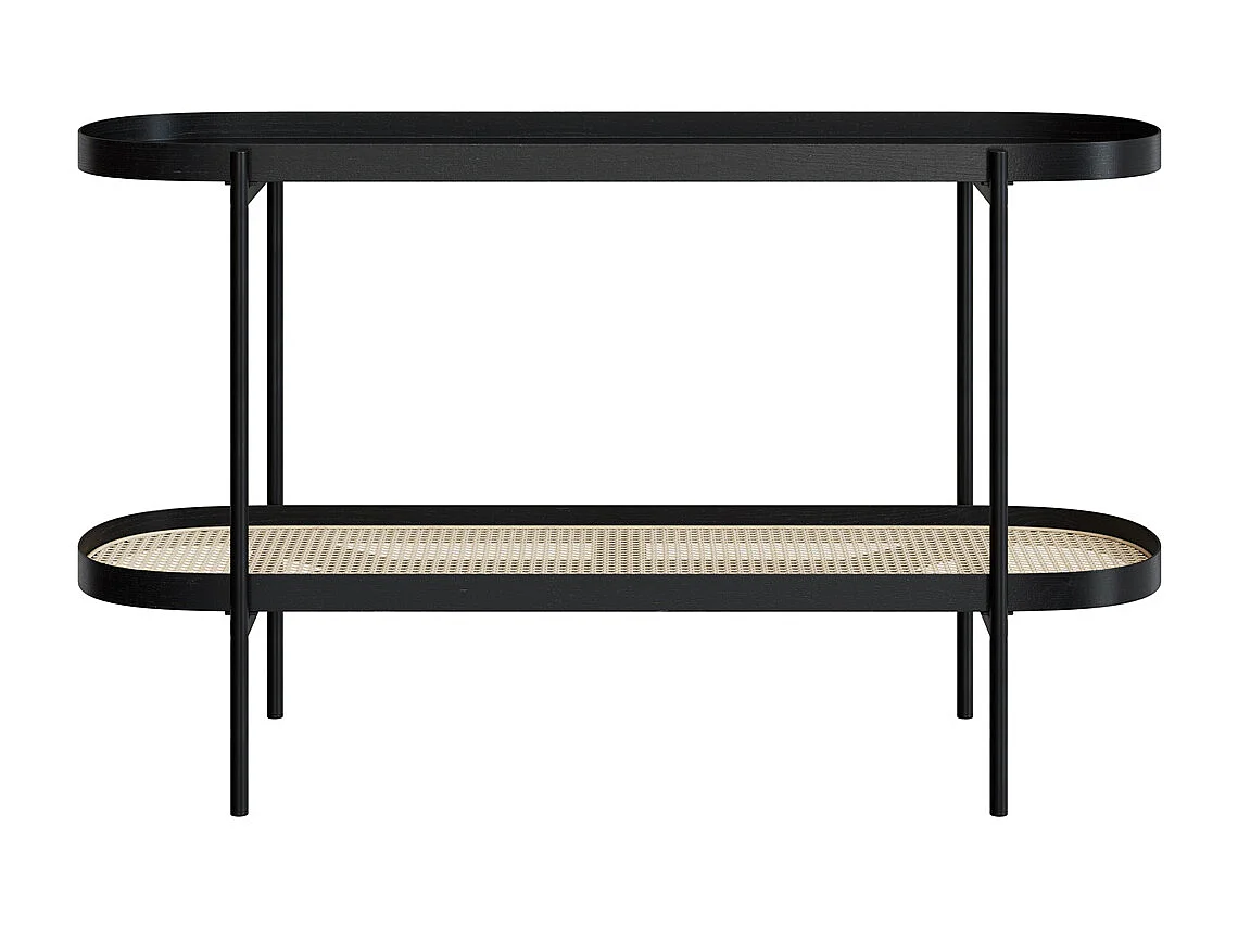 Console en cannage et bois de mindi 120 cm - Lukut