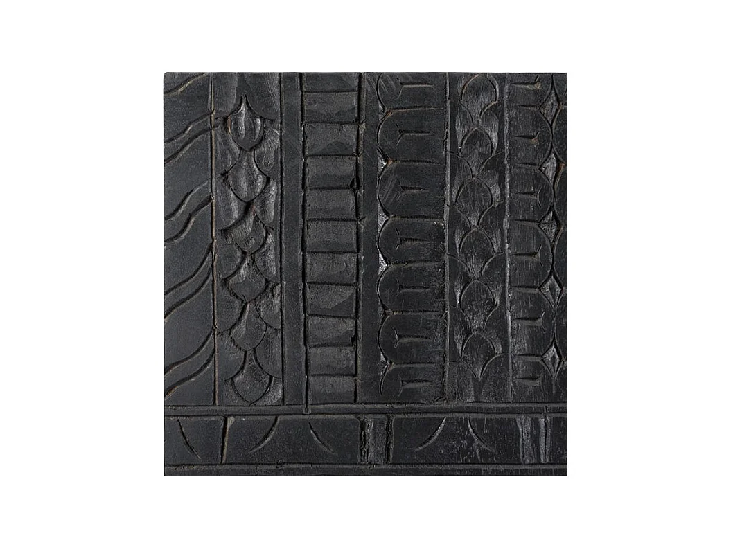 Armario negra y metal dorado grabado - Chimane