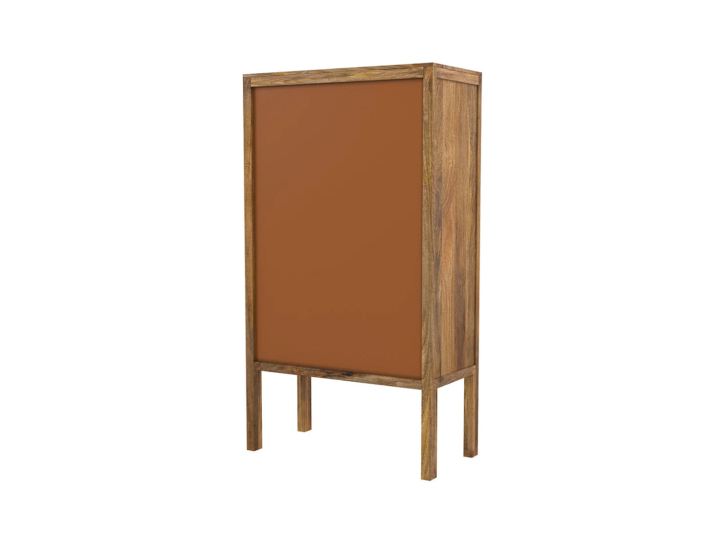 Armadio a 2 ante in legno e canna - Tiki